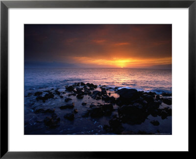 Sunset Over The Pacific Ocean From Near Mala Wharf, Lahaina, Maui by Karl Lehmann Pricing Limited Edition Print image