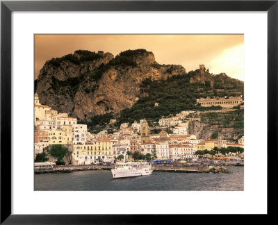 Almafi, Italy Including A Fishing Harbour At Sunset by Richard Nowitz Pricing Limited Edition Print image