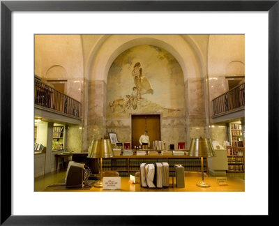 Law Library At The Ne State Capitol; Mural Painted By Elizabeth Dolan by Joel Sartore Pricing Limited Edition Print image