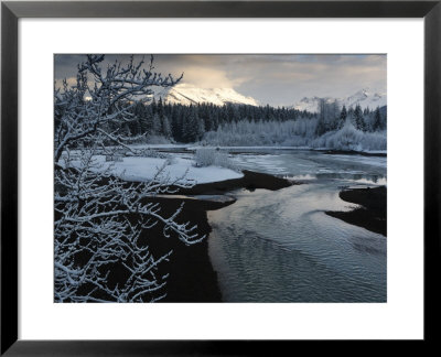 A Storm Clears Along The Mendenhall River After A Morning Snow by Melissa Farlow Pricing Limited Edition Print image