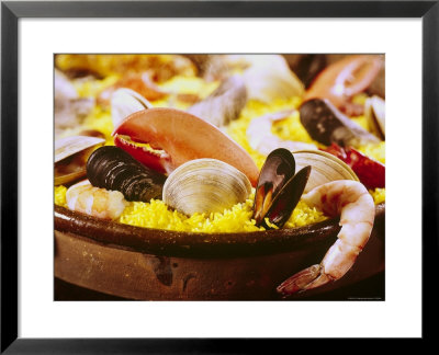 Plateful Of Paella Made With Mussels, Shrimp And Rice by John Dominis Pricing Limited Edition Print image