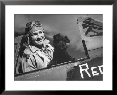Us Pilot At Midway Naval Base by Frank Scherschel Pricing Limited Edition Print image