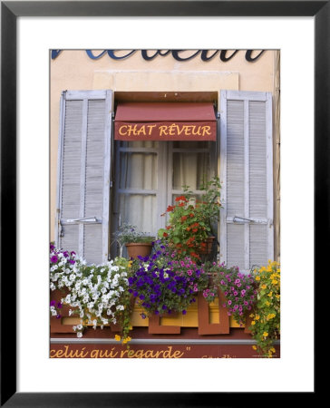 Restaurant Facade, Aix-En-Provence, Provence, France by Doug Pearson Pricing Limited Edition Print image