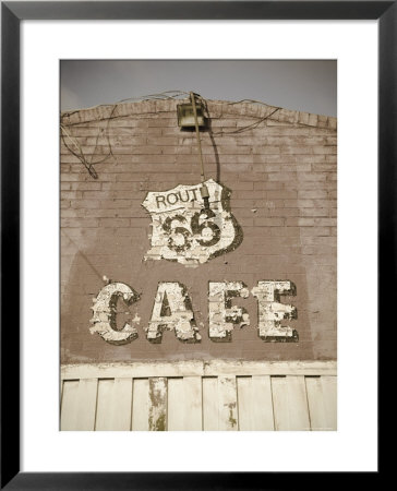 Usa, Illinois, Route 66, Litchfield Route 66 Cafe by Alan Copson Pricing Limited Edition Print image