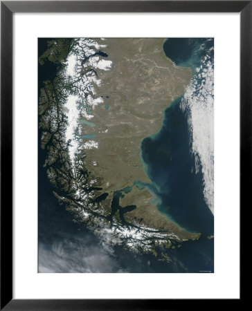 The Snow-Capped Andes Dominate The Left Side Of This Image Of Southern Chile And Argentina by Stocktrek Images Pricing Limited Edition Print image
