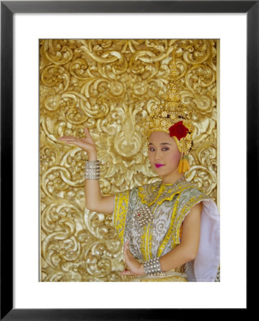 Traditional Thai Dancer, Chiang Mai, Thailand, Asia by Gavin Hellier Pricing Limited Edition Print image