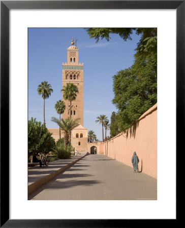 The Landmark Minaret Of The Koutoubia Mosque, Marrakesh (Marrakech), Morocco, North Africa, Africa by Gavin Hellier Pricing Limited Edition Print image
