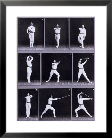 Jager Exercises, A Succession Of Physical Exercises Using A Staff by Carlo Wulz Pricing Limited Edition Print image