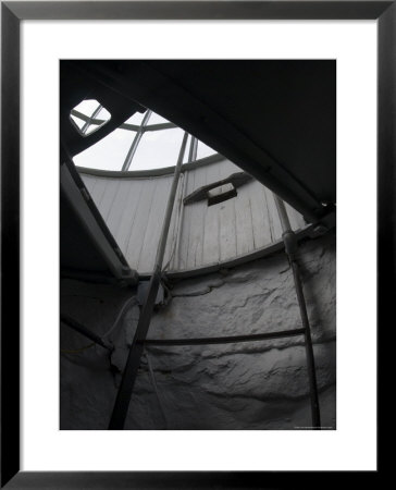 Ladder To The Top Of Light Tower In An Old Lighthouse, Stonington, Connecticut by Todd Gipstein Pricing Limited Edition Print image