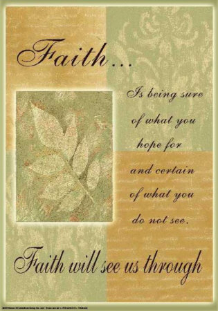 Words To Live By: Faith Is Being Sure by Marilu Windvand Pricing Limited Edition Print image