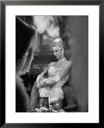 Showgirl Standing In The Dressing Room Of The Stardust Hotel by Ralph Crane Pricing Limited Edition Print image