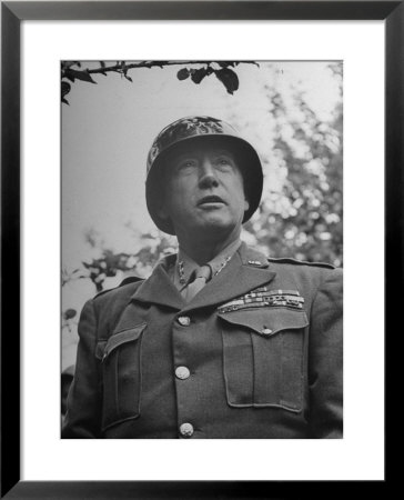 General George S. Patton In Normandy, France by Ralph Morse Pricing Limited Edition Print image