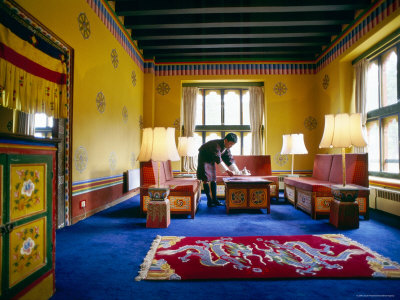 Hotel Room, Motithang Hotel Suite, Thimphu, Himalayan Kingdom, Bhutan by Lincoln Potter Pricing Limited Edition Print image