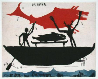 Alsatiae : Retour De Peche by Raymond Waydelich Pricing Limited Edition Print image