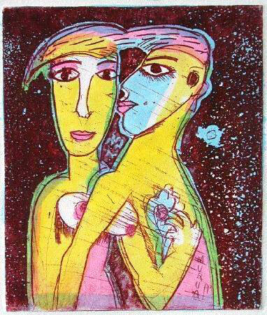 Couple Ii by Mario Murua Pricing Limited Edition Print image