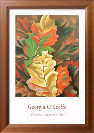 Close-Up Of Bright Yellow Golden Fall Leaves by Georgia O'keeffe Pricing Limited Edition Print image