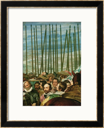 The Surrender Of Breda, 1625, Detail Of Soldiers With Lances, Circa 1635 by Diego Velazquez Pricing Limited Edition Print image
