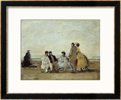 Personnages Sur La Plage by Eugène Boudin Pricing Limited Edition Print image