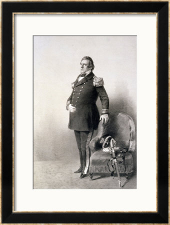 Commodore Matthew Calbraith Perry From Graphic Scenes In The Japan Expedition by Wilhelm Heine Pricing Limited Edition Print image