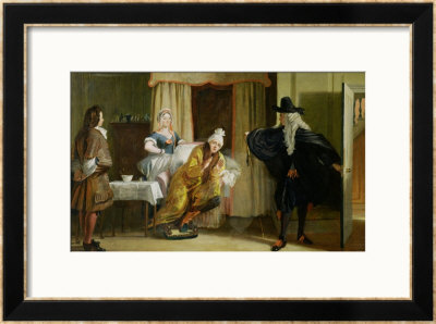 Scene From Le Malade Imaginaire By Moliere by Charles Robert Leslie Pricing Limited Edition Print image