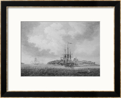 The First English Fleet Sails Into Botany Bay by R. Clevely Pricing Limited Edition Print image