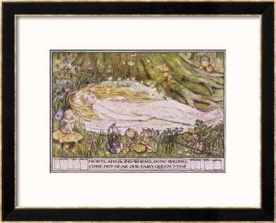 Fairies And A Sleeping Girl by M. Dibden Pricing Limited Edition Print image