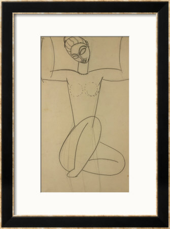 Seated Caryatid, Circa 1911 by Amedeo Modigliani Pricing Limited Edition Print image