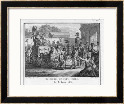 The Triumph Of The Consul Aemilius Paullus After His Victories In The Macedonian War by Augustyn Mirys Pricing Limited Edition Print image