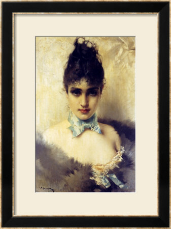 An Elegant Beauty, 1887 by Vittorio Corcos Pricing Limited Edition Print image