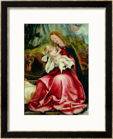 The Virgin And Child, From The Isenheim Altarpiece, Circa 1512-16 by Matthias Grünewald Pricing Limited Edition Print image