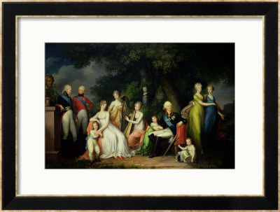 Paul I, Maria Feodorovna And Their Children, Circa 1800 by Franz Gerhard Von Kugelgen Pricing Limited Edition Print image
