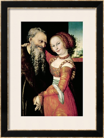 The Ill-Matched Couple, 1553 by Lucas Cranach The Elder Pricing Limited Edition Print image