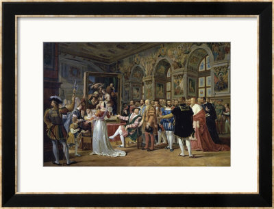Francis I Receives The Holy Family by Anicet-Charles Lemonnier Pricing Limited Edition Print image