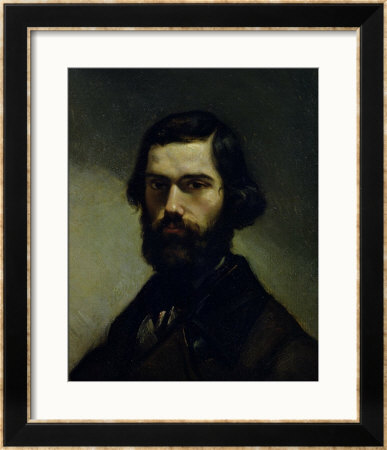 Portrait Of Jules Valles Circa 1861 by Gustave Courbet Pricing Limited Edition Print image