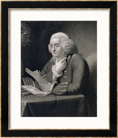 Portrait Of Benjamin Franklin by David Martin Pricing Limited Edition Print image