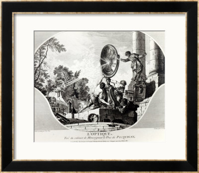 Burning Mirror, Allegory Of Optics by Jacques De Lajoue Pricing Limited Edition Print image