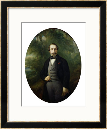 Portrait Of Napoleon Iii (1808-73) Circa 1857 by Franz Xavier Winterhalter Pricing Limited Edition Print image