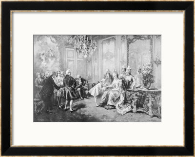 Wolfgang Amadeus Mozart Received By Madame De Pompadour by V. De Paredes Pricing Limited Edition Print image