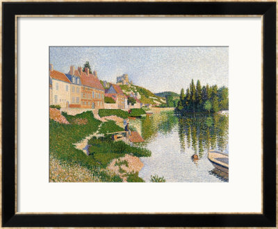 The River Bank, Petit-Andely, 1886 by Paul Signac Pricing Limited Edition Print image
