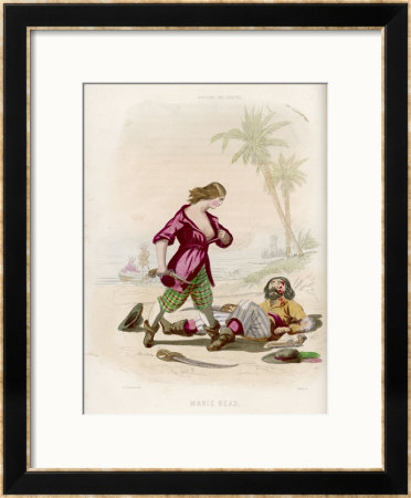 The Pirate Mary Read Reveals To Her Astonished Victim That He Has Been Defeated By A Woman by Huart Pricing Limited Edition Print image