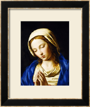 The Madonna, Bust Length, At Prayer by Giovanni Battista Salvi Da Sassoferrato Pricing Limited Edition Print image