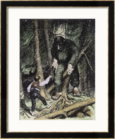 Trolls May Be Big But They're Also Thick by Theodor Kittelsen Pricing Limited Edition Print image