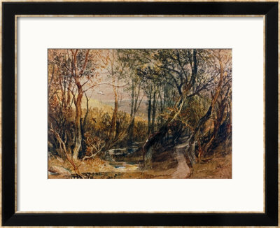 Woodland Scene, Circa 1810, Watercolour On Paper by William Turner Pricing Limited Edition Print image