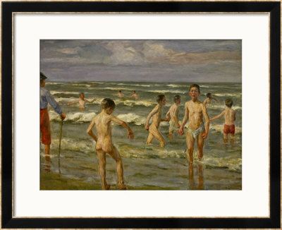 Bathing Boys, 1900 by Max Liebermann Pricing Limited Edition Print image