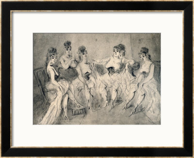 Girls In A Bordello by Constantin Guys Pricing Limited Edition Print image