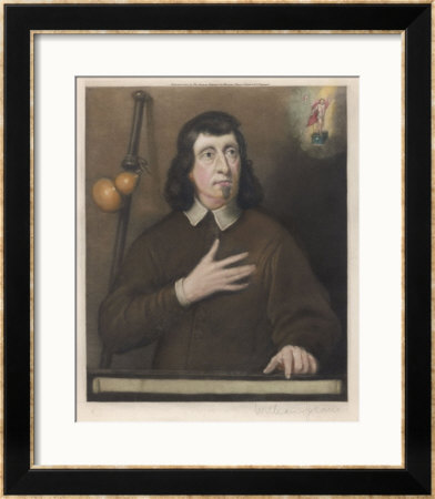 John Milton English Poet Colour Portrait by Pieter Van Der Plas Pricing Limited Edition Print image