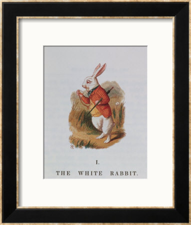 The White Rabbit, Illustration From Alice In Wonderland by John Tenniel Pricing Limited Edition Print image
