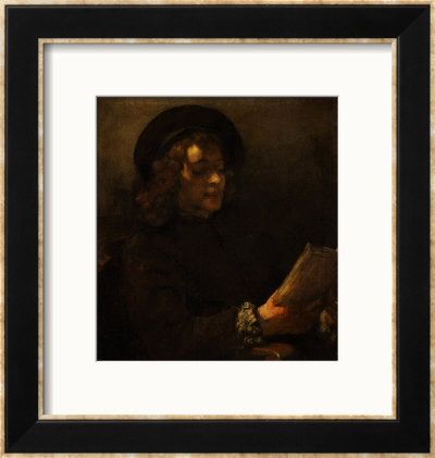 Titus Van Rijn, The Painter's Son, Reading, 1656-57 by Rembrandt Van Rijn Pricing Limited Edition Print image