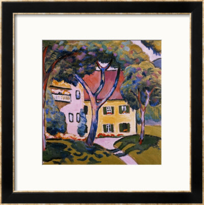 House In A Landscape by Auguste Macke Pricing Limited Edition Print image