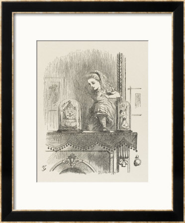 Alice Looking Through The Looking Glass 2 Of 2: The Other Side by John Tenniel Pricing Limited Edition Print image